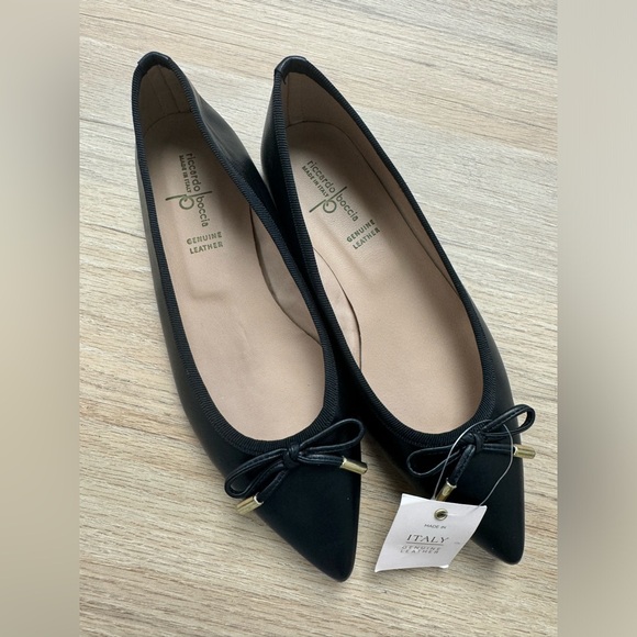 Riccaedo Boccia Genuine Leather Flats size 37 - Picture 1 of 6